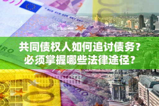 武汉共同债权人如何追讨债务？必须掌握哪些法律途径？