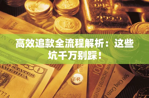 武汉高效追款全流程解析：这些坑千万别踩！