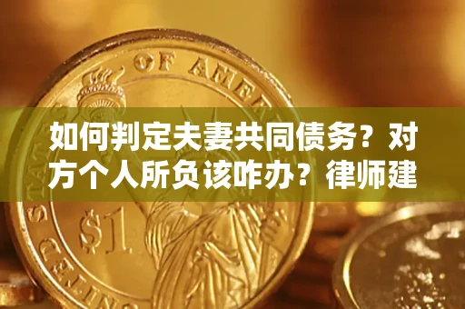 武汉如何判定夫妻共同债务？对方个人所负该咋办？律师建议