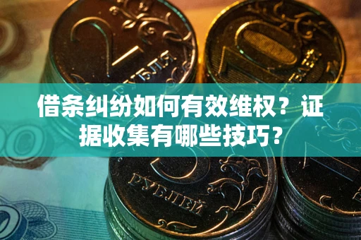 武汉借条纠纷如何有效维权？证据收集有哪些技巧？
