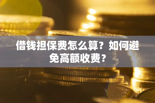 武汉借钱担保费怎么算？如何避免高额收费？