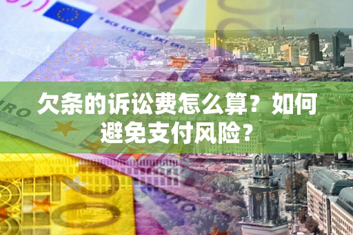 武汉欠条的诉讼费怎么算？如何避免支付风险？